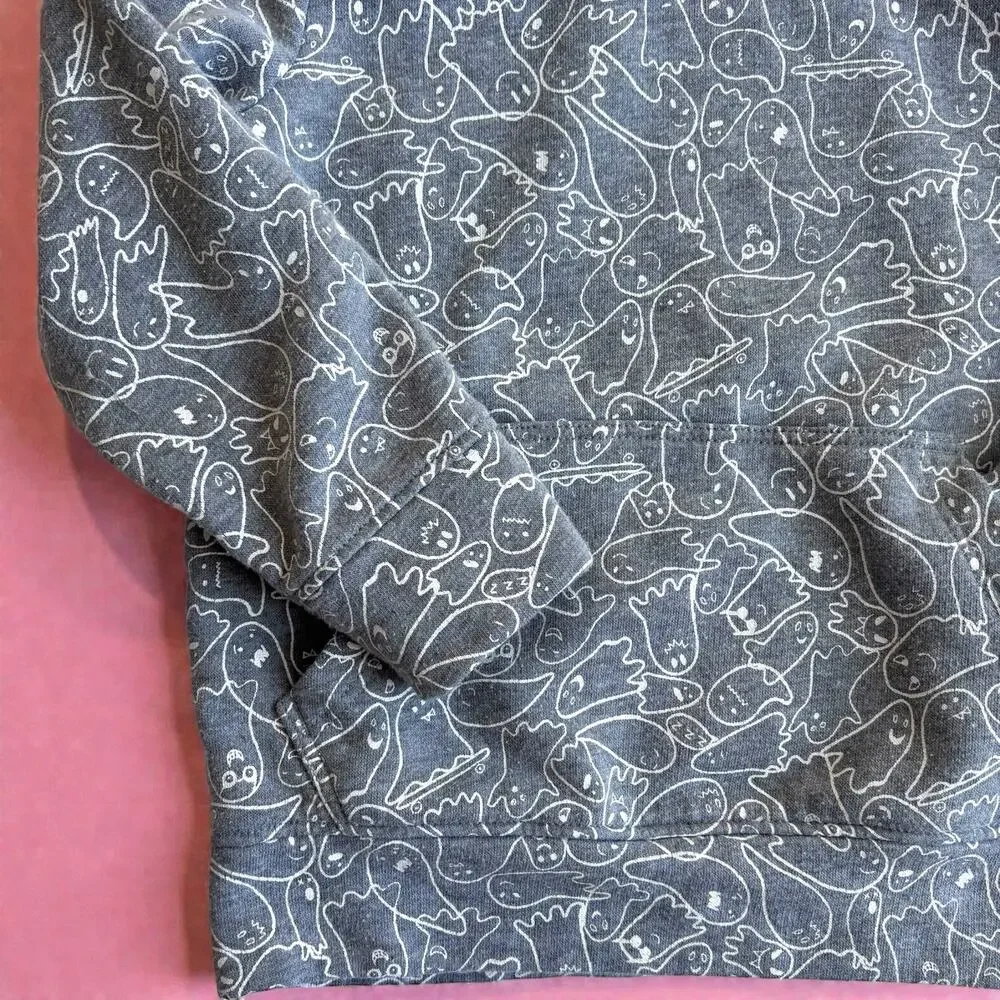 Kids Old Navy Ghost-Print Pullover Hoodie, Sz 3